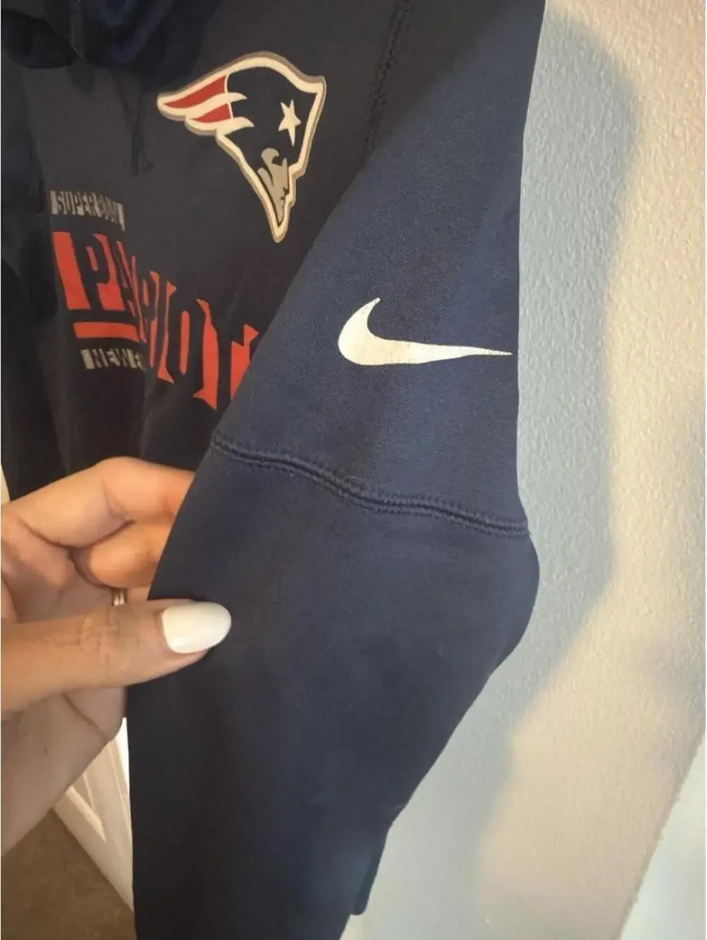 Nike NFL New England Patriots Super Bowl LII Therma-Fit Hoodie Small